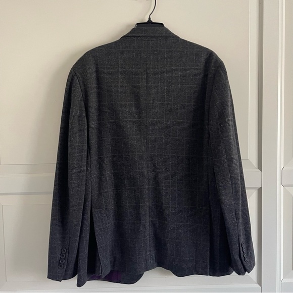 Bonobos Men’s Gray Tweed Athletic Fit One Button Blazer Jacket 20747 - Picture 4 of 11